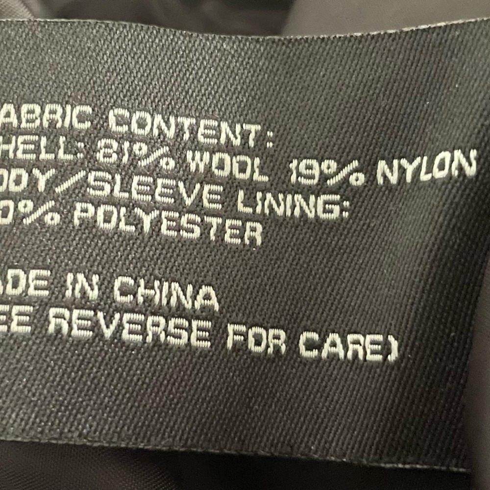 Black Wool Jacket - image 6